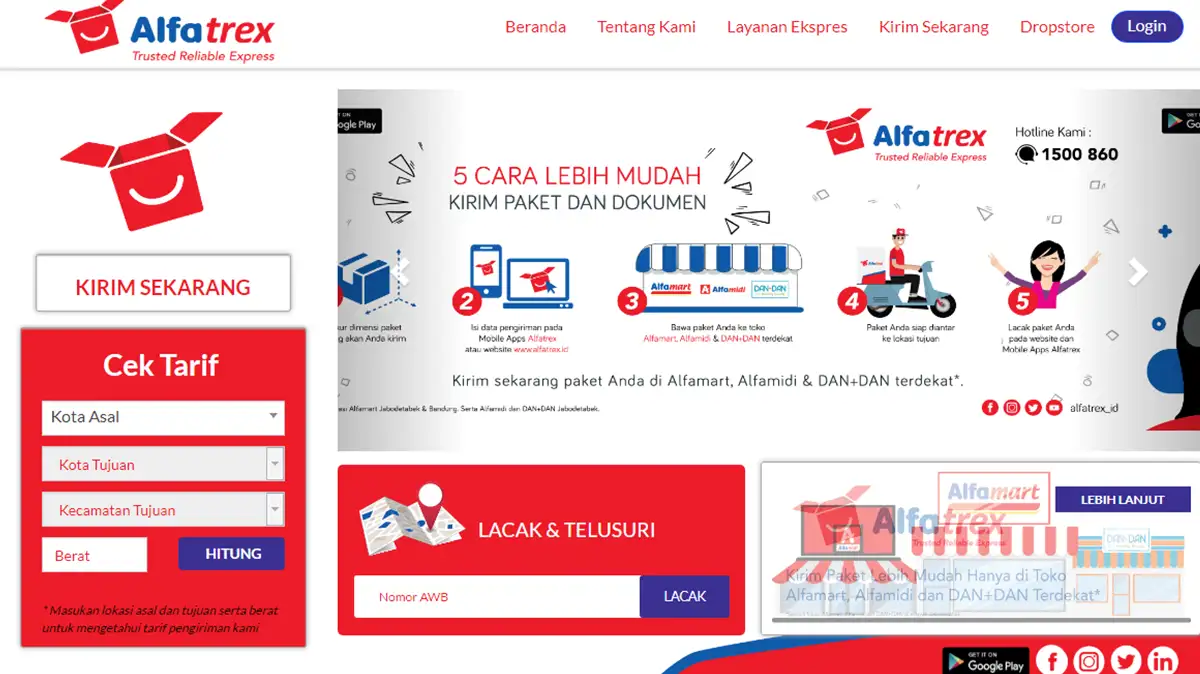 Cara Melacak Paket Anda dengan Alfatrex