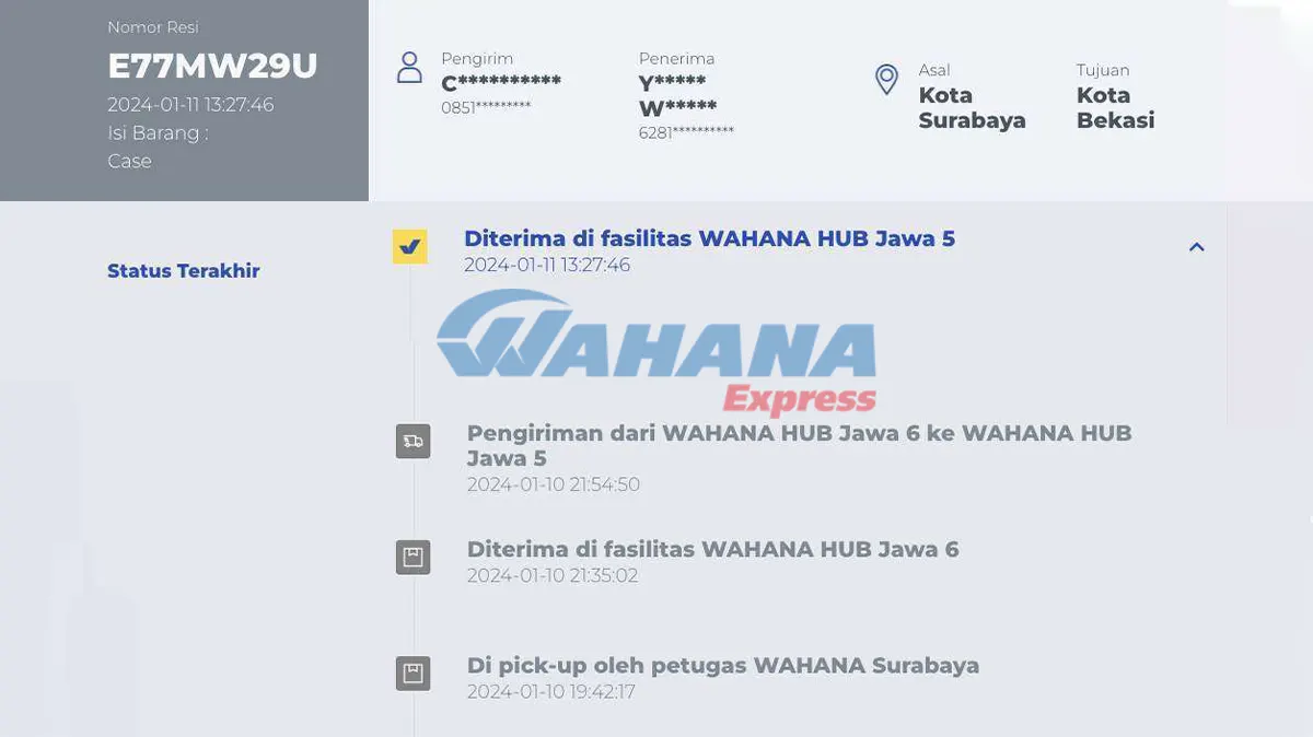 Diterima di Fasilitas Wahana HUB Jawa 6, Apa Artinya