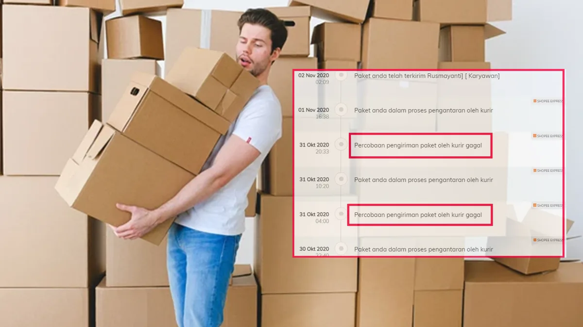 Percobaan Pengiriman Paket Gagal, Penyebab dan Mengatasi